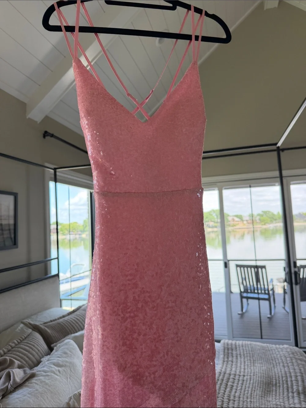 B Darlin Pink Sequin Mini Dress B Darlin Pink Sequin Mini Dress